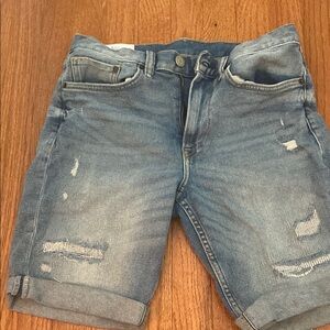 Men's Blue Denim Shorts